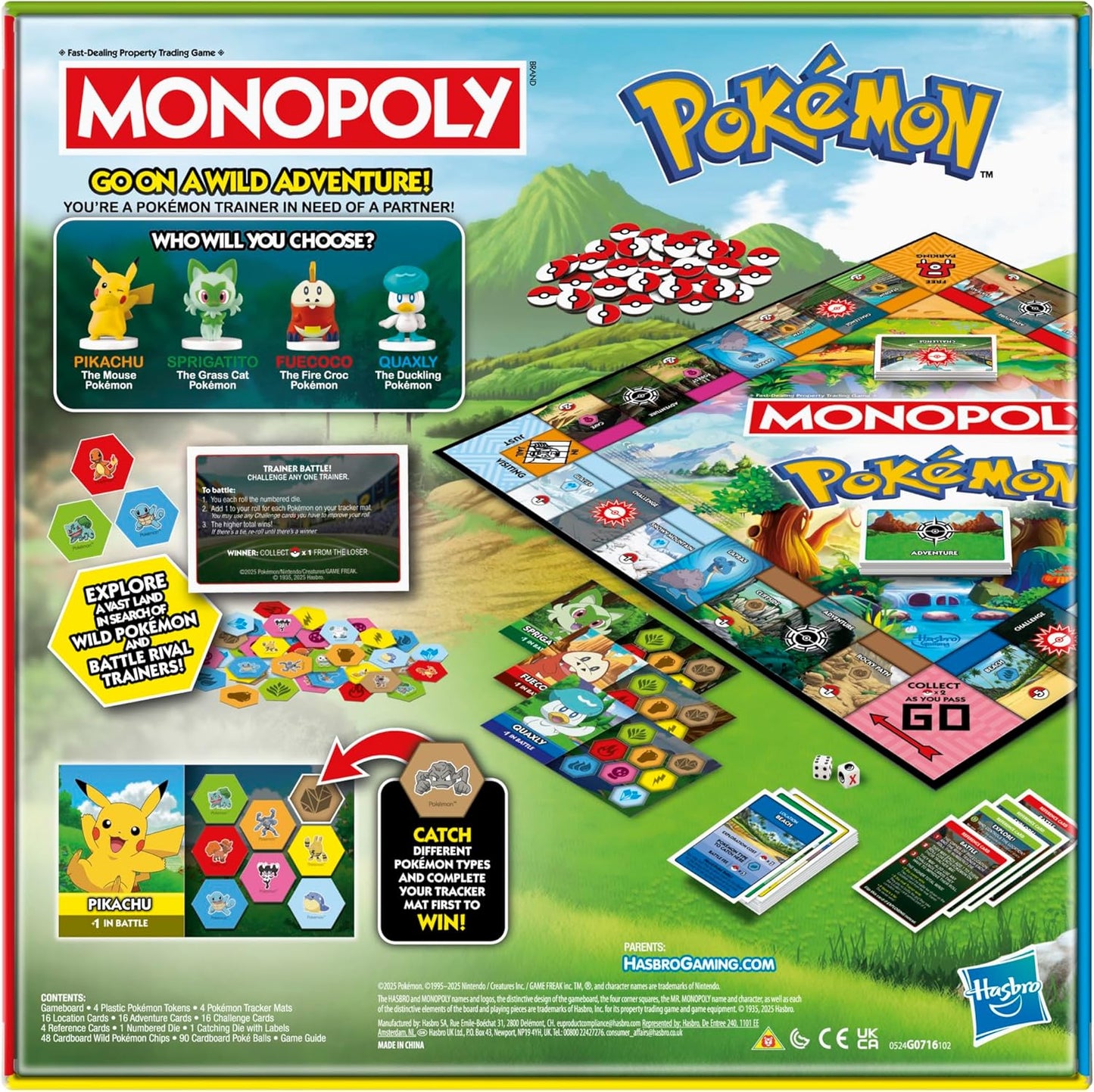 Monopoly Pokémon Edition Board Game – English Version