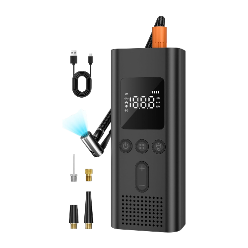 AIRSURE Portable Tire Inflator 150 PSI Cordless Air Compressor with LED