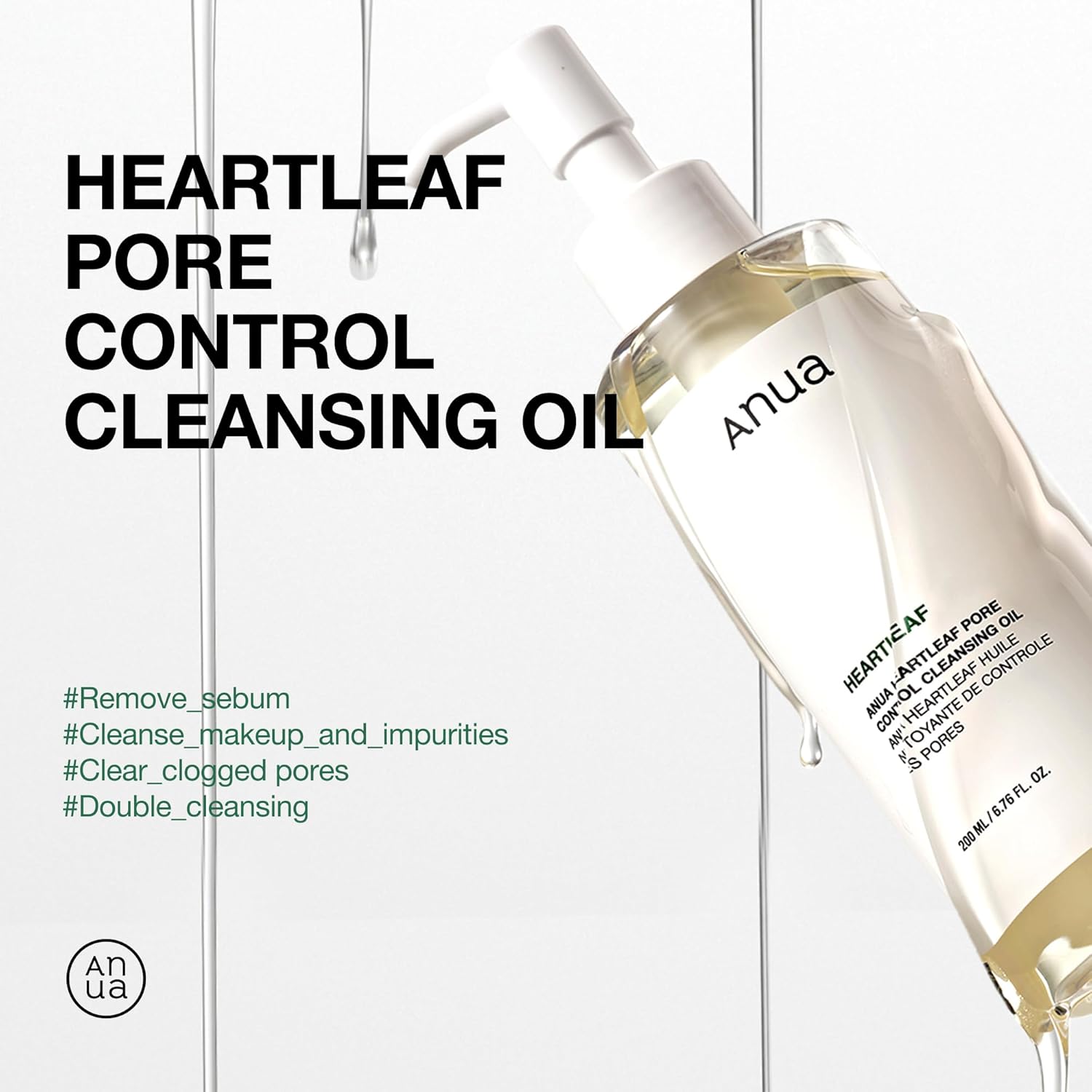 ANUA Heartleaf Pore Control Cleansing Oil 200ml 6.76 fl oz Original