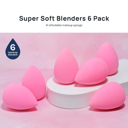 AOA Studio Collection Makeup Sponge Set 6 Latex Free High Definition