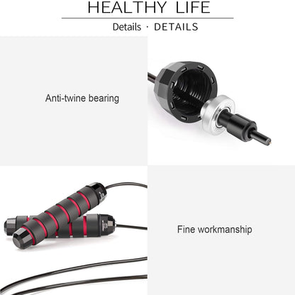 Adjustable Speed Jump Rope Ball Bearing Cable