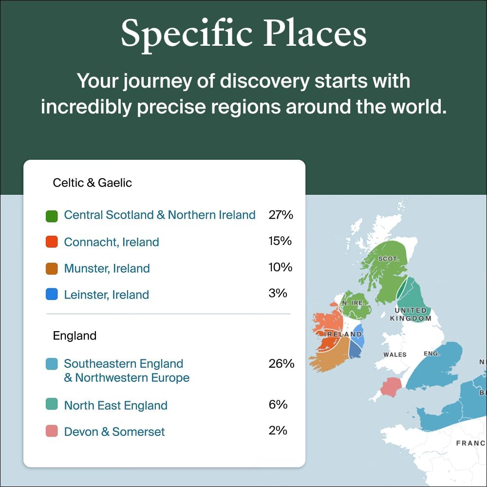 AncestryDNA + Traits Genetic Test Kit – DNA Ethnicity, Origins & Personalized Genetic Trait Reports