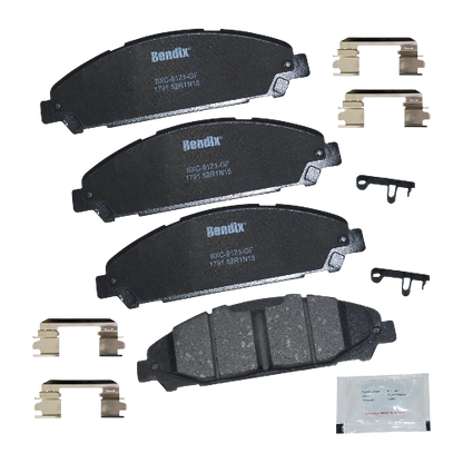 Bendix Priority1 CFC1791 Ceramic Front Brake Pads for Ford Mustang