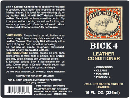 Bickmore Bick 4 Leather Conditioner 16oz