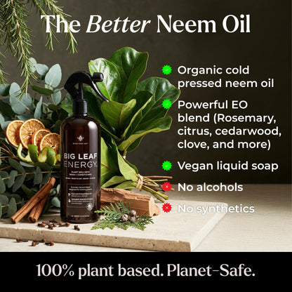 Big Leaf Energy Neem Oil Spray Plant Wash