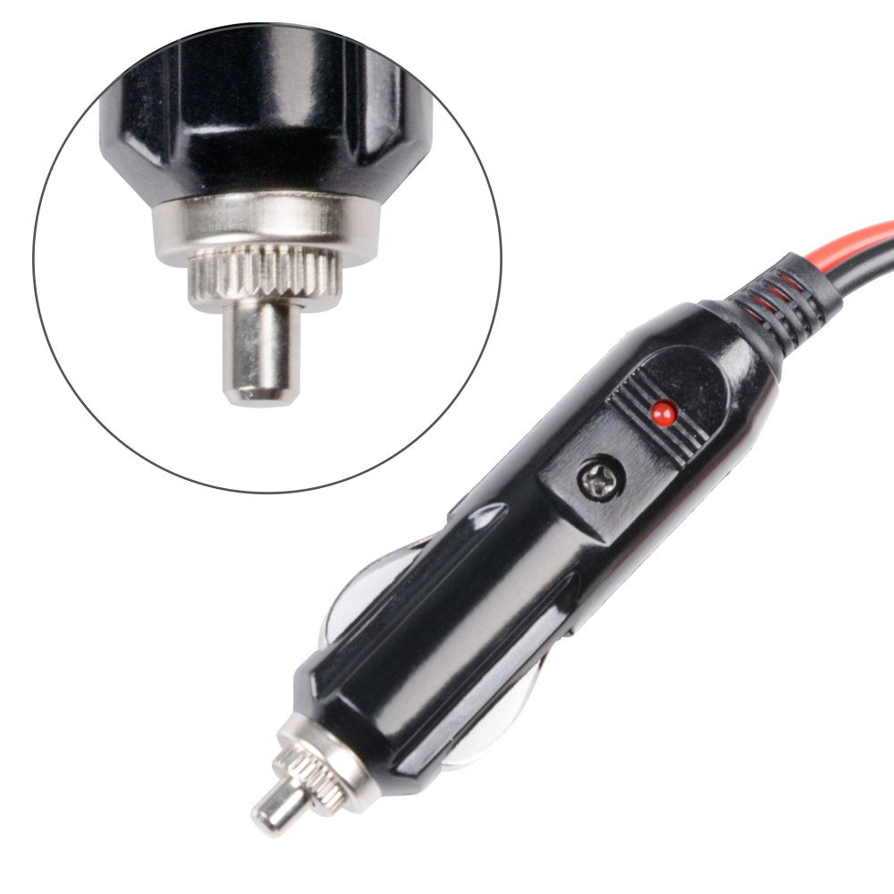 Car Cigarette Lighter Plug Adapter 12V/24V 2-Pack