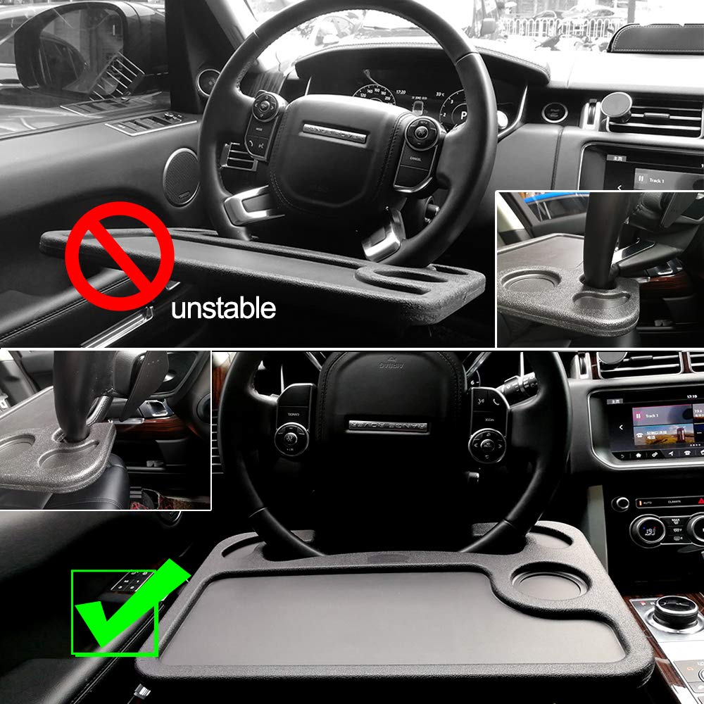 Car Steering Wheel Tray for Laptop & Food