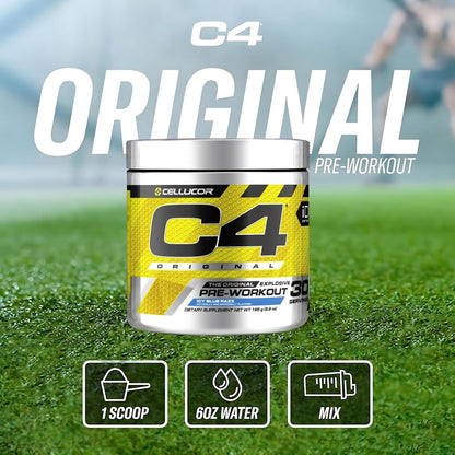 Cellucor C4 Pre-Workout Icy Blue Razz 30 Servings