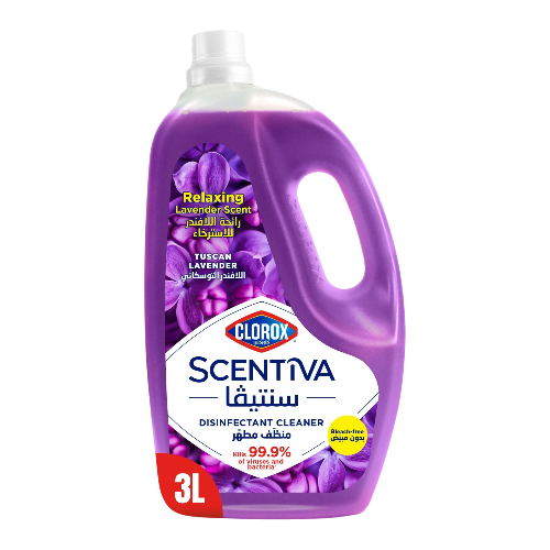 Clorox Scentiva Floor Cleaner 3L Lavender No Bleach