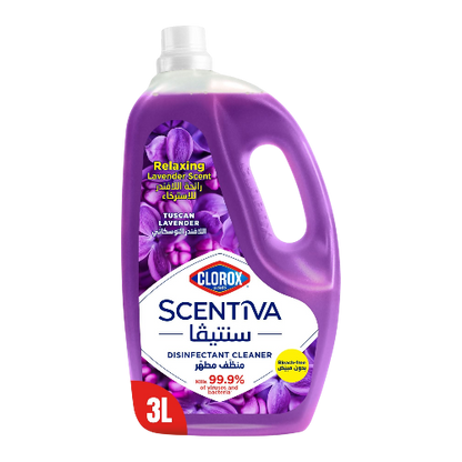 Clorox Scentiva Floor Cleaner 3L Lavender No Bleach