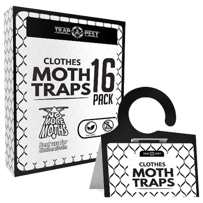 Clothing Moth Traps 16-Pack Pheromone Sticky