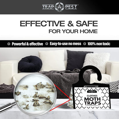 Clothing Moth Traps 16-Pack Pheromone Sticky