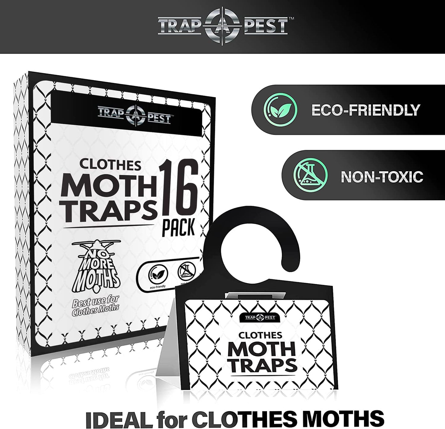 Clothing Moth Traps 16-Pack Pheromone Sticky