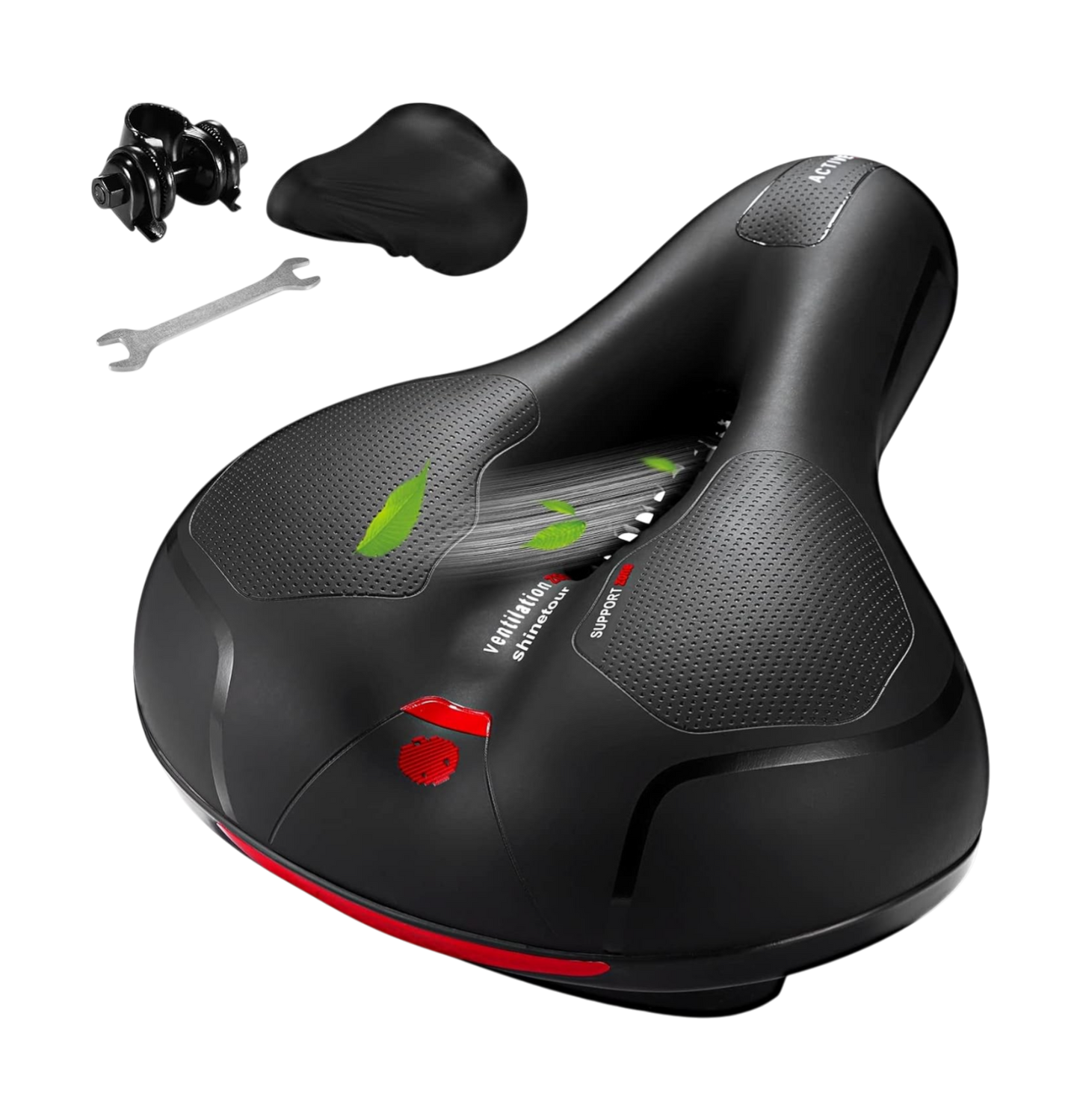 Comfortable Dual Shock Absorbing Memory Foam Bicycle Seat Cushion Waterproof