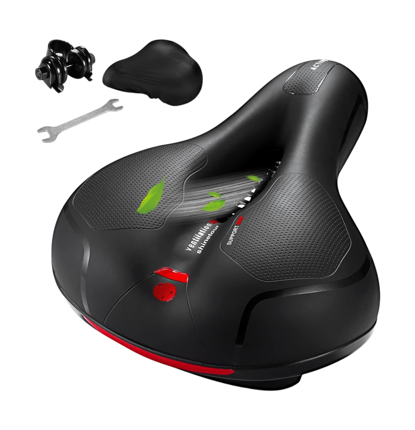 Comfortable Dual Shock Absorbing Memory Foam Bicycle Seat Cushion Waterproof