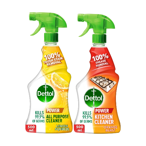 Dettol All Purpose & Kitchen Cleaner Spray 2x500ml