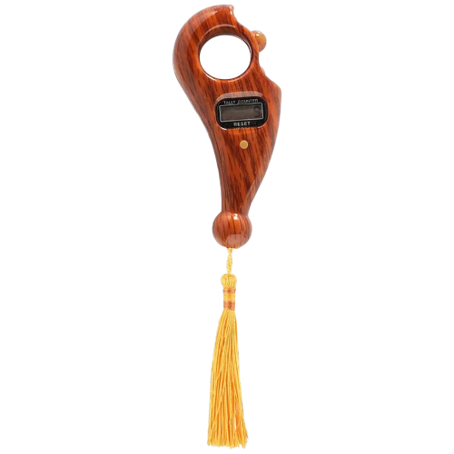 Digital Tasbeeh Counter Ring Walnut Finish