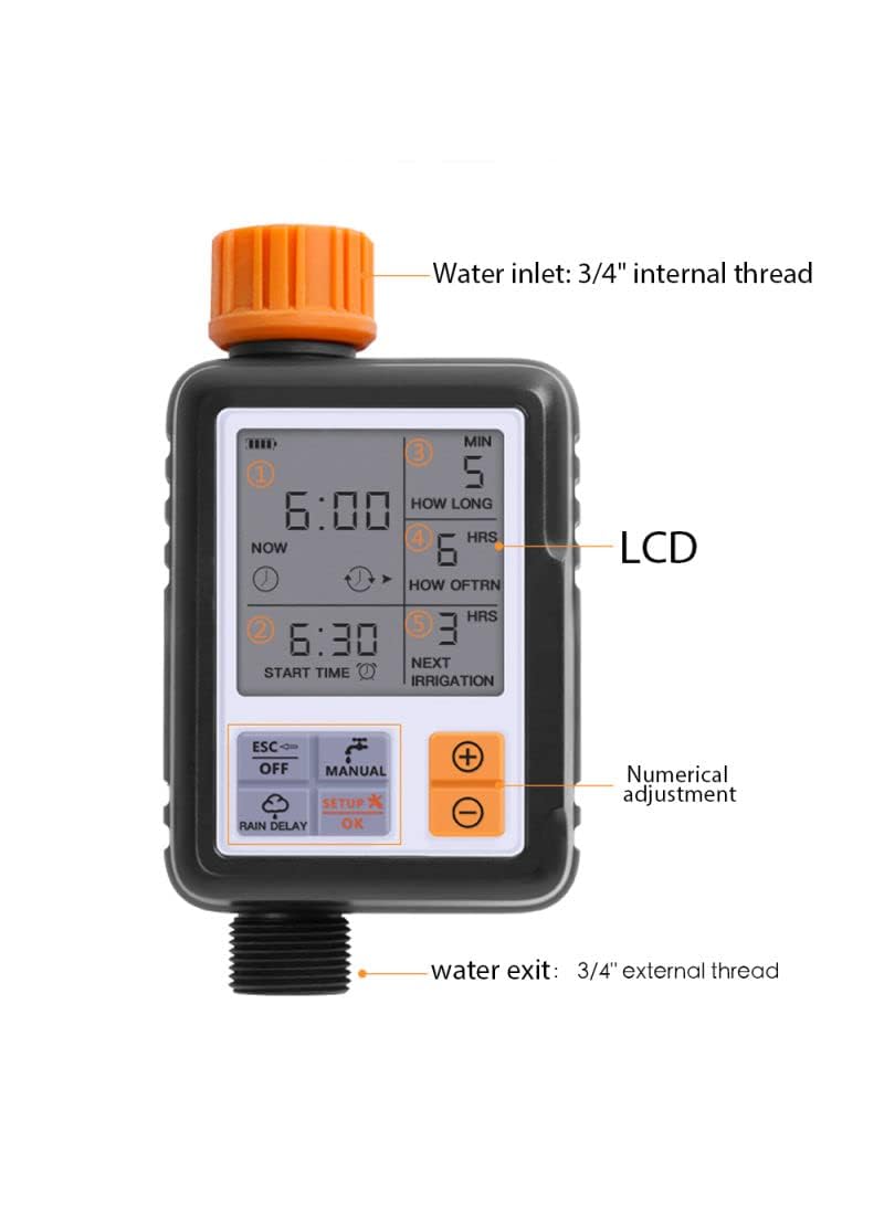 Egardenkart Garden Water Timer Automatic Irrigation