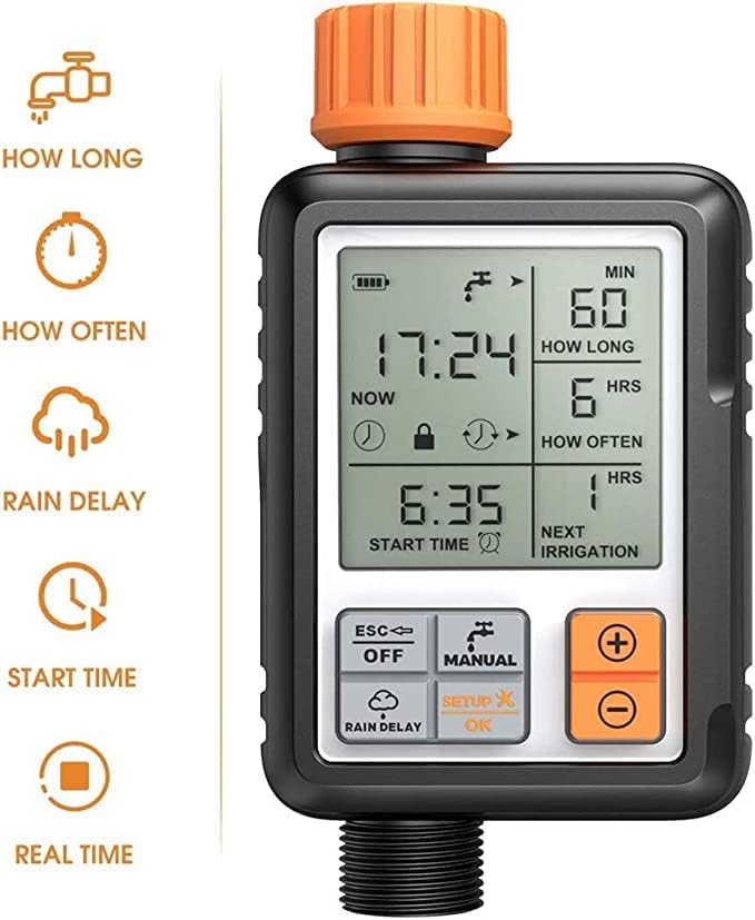 Egardenkart Garden Water Timer Automatic Irrigation