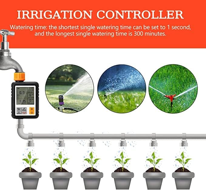 Egardenkart Garden Water Timer Automatic Irrigation
