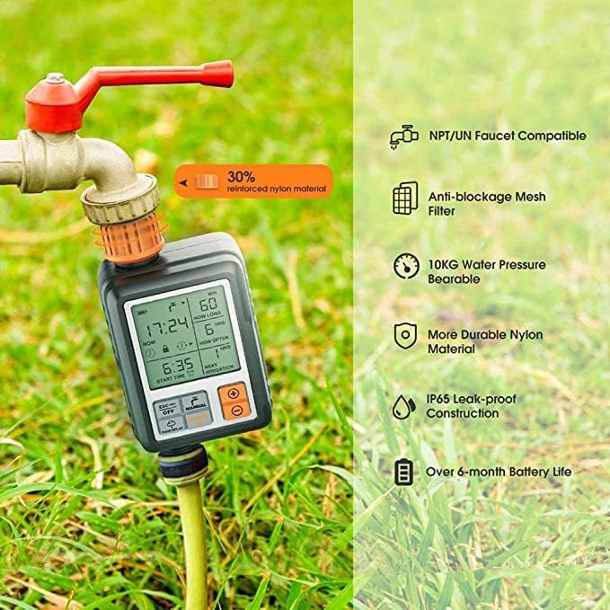 Egardenkart Garden Water Timer Automatic Irrigation