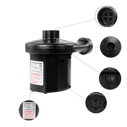 Electric Air Pump DC12V AC230V w/ 3 Nozzles