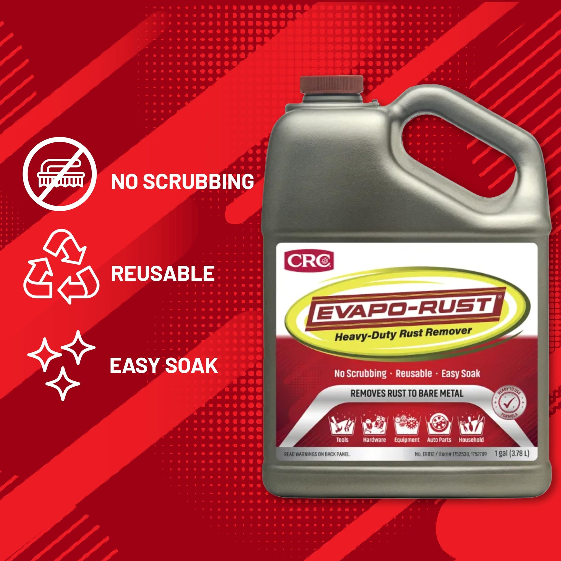 Evapo-Rust ER012 Rust Remover 1 Gallon Non-Toxic