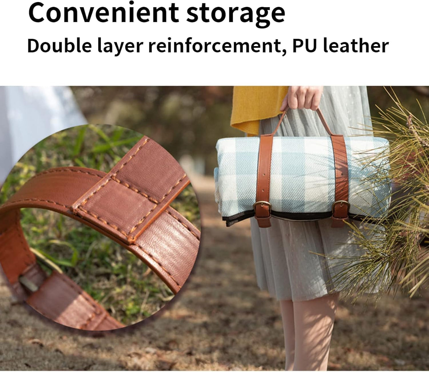 Extra Large Picnic Blanket 200x200cm Waterproof
