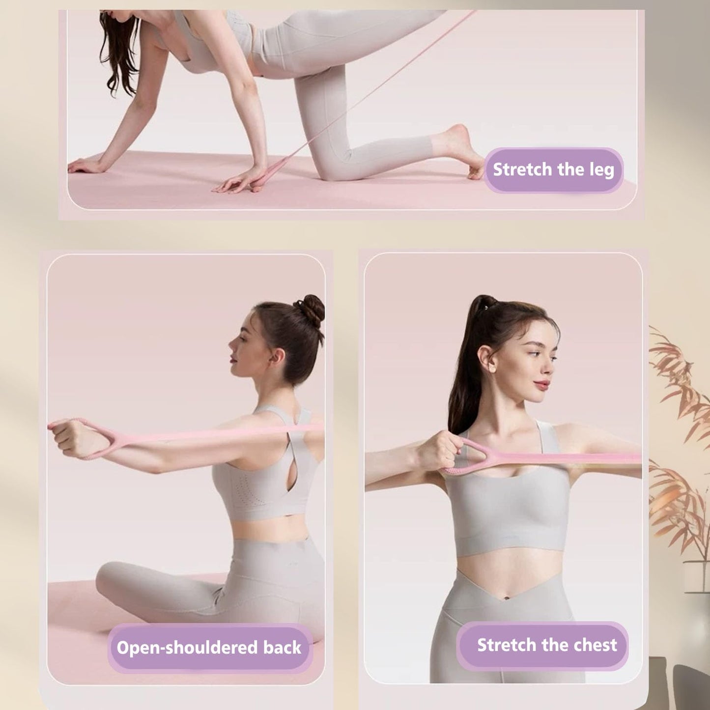 Figure 8 Resistance Bands 3-Pack for Workout