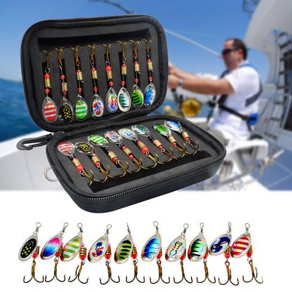 Fishing Lures Spinner Bait Set 16PCS for Bass Trout