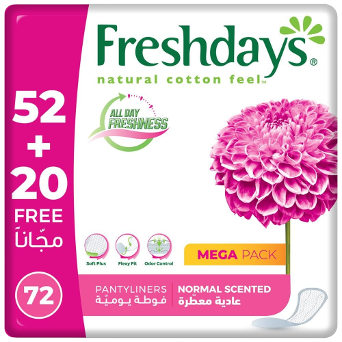 Freshdays Daily Liners Scented 72 Pads