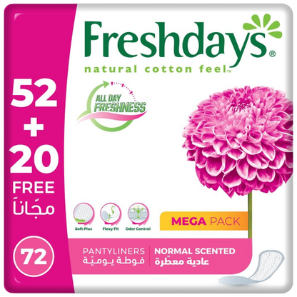 Freshdays Daily Liners Scented 72 Pads