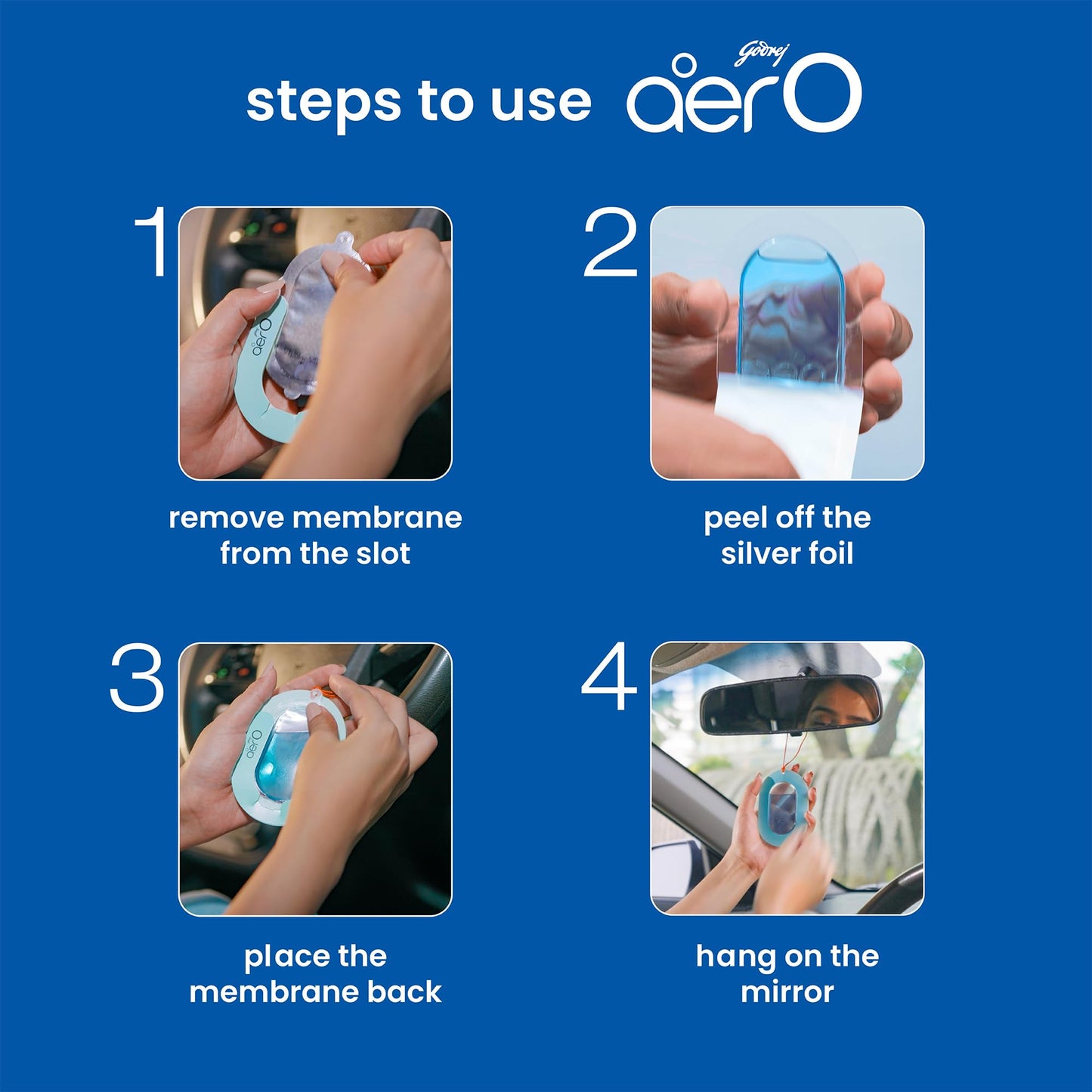Godrej Aer O Car Air Freshener 3-Pack Gel