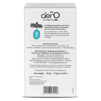 Godrej Aer O Car Air Freshener 3-Pack Gel