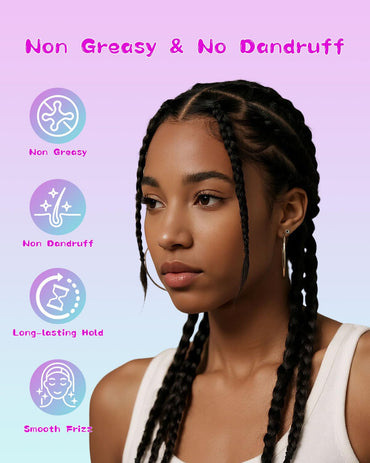 Hair Wax Stick and Slick Back Brush Set for Kids Women and Men