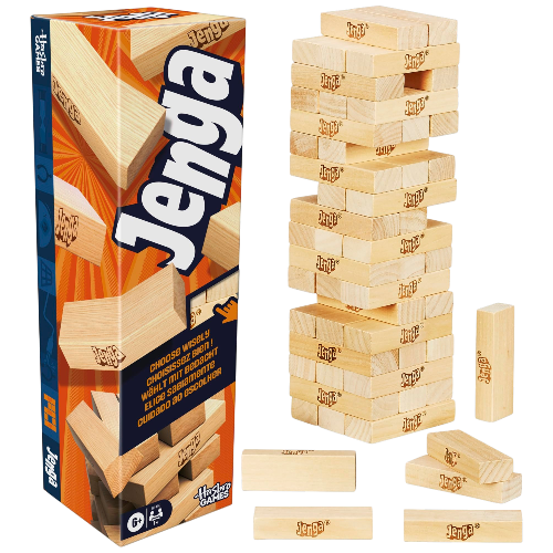 Hasbro Jenga Classic Wood Block Stacking Game