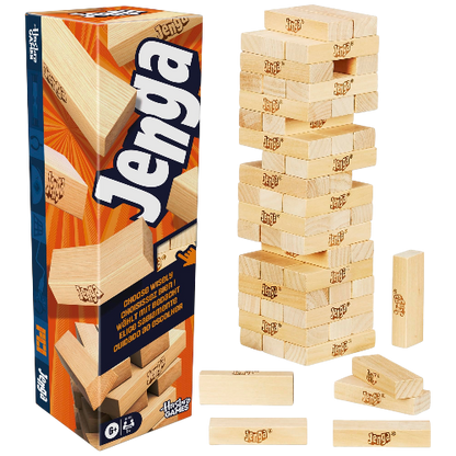 Hasbro Jenga Classic Wood Block Stacking Game