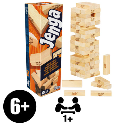 Hasbro Jenga Classic Wood Block Stacking Game