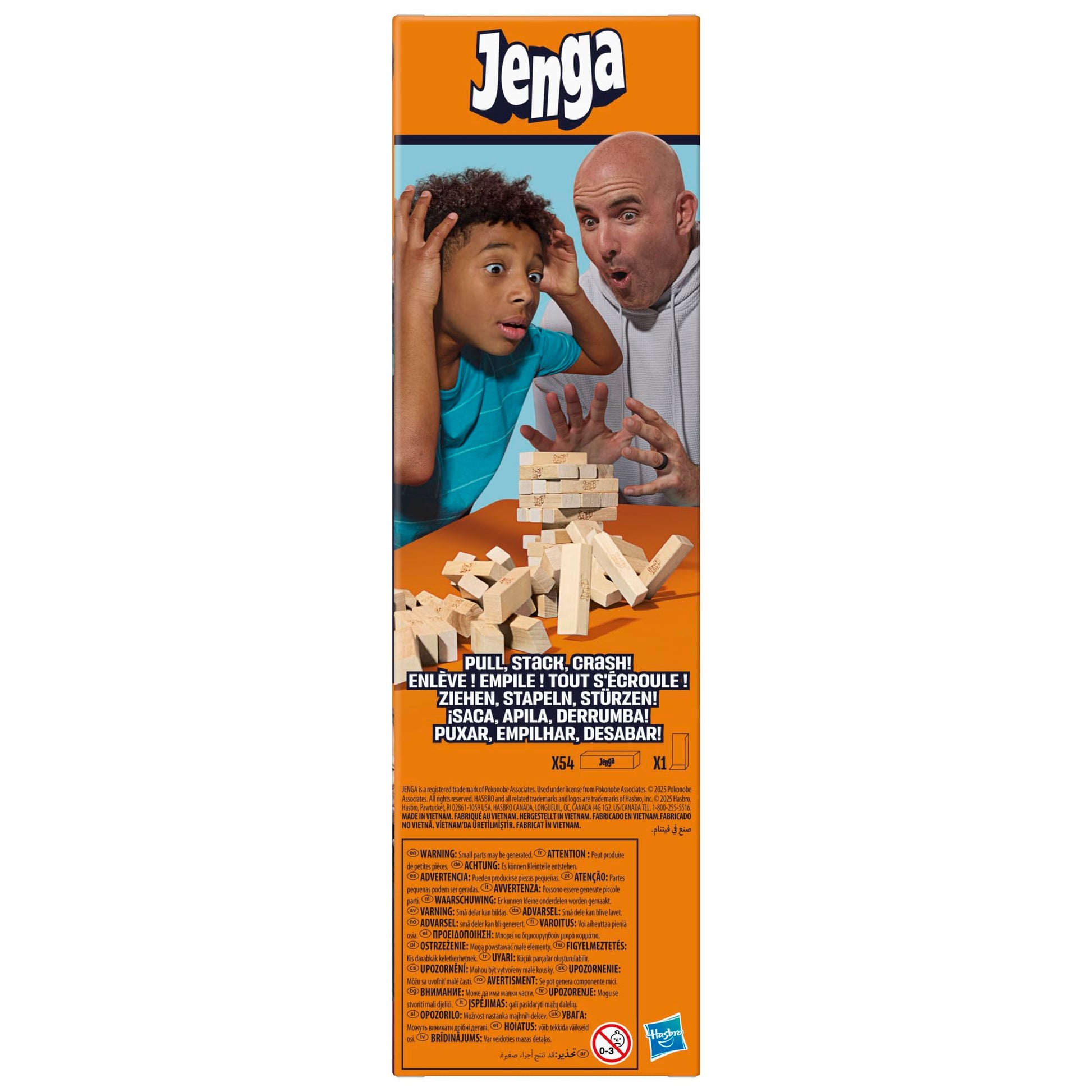 Hasbro Jenga Classic Wood Block Stacking Game