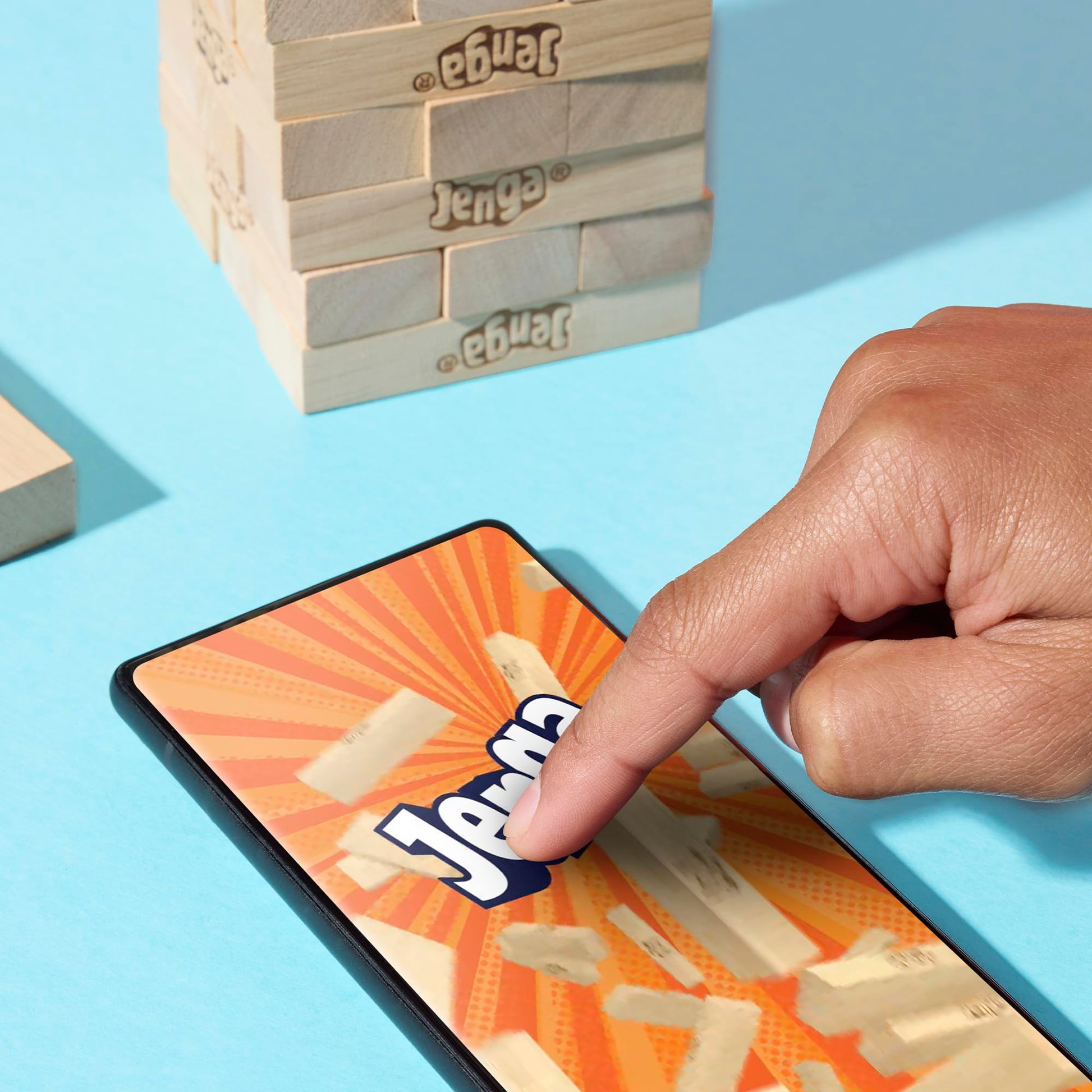 Hasbro Jenga Classic Wood Block Stacking Game
