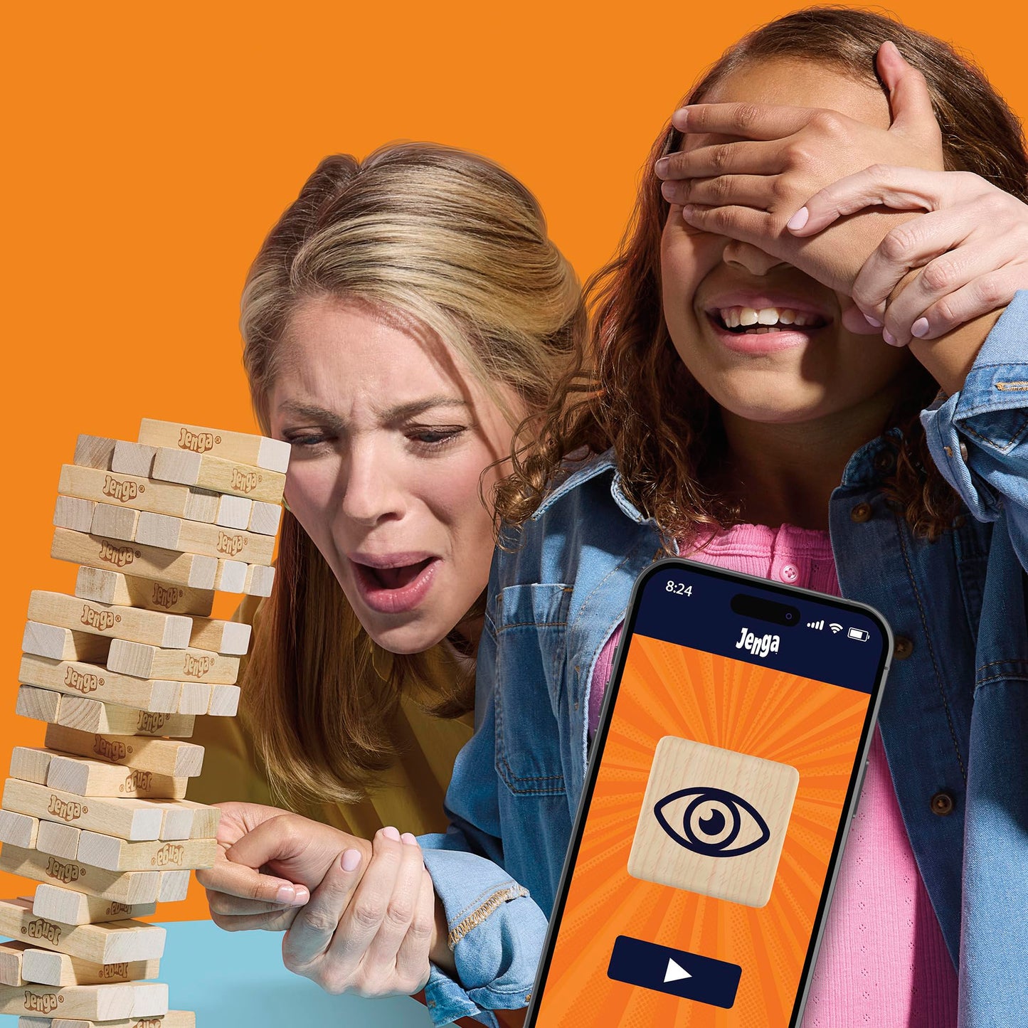 Hasbro Jenga Classic Wood Block Stacking Game