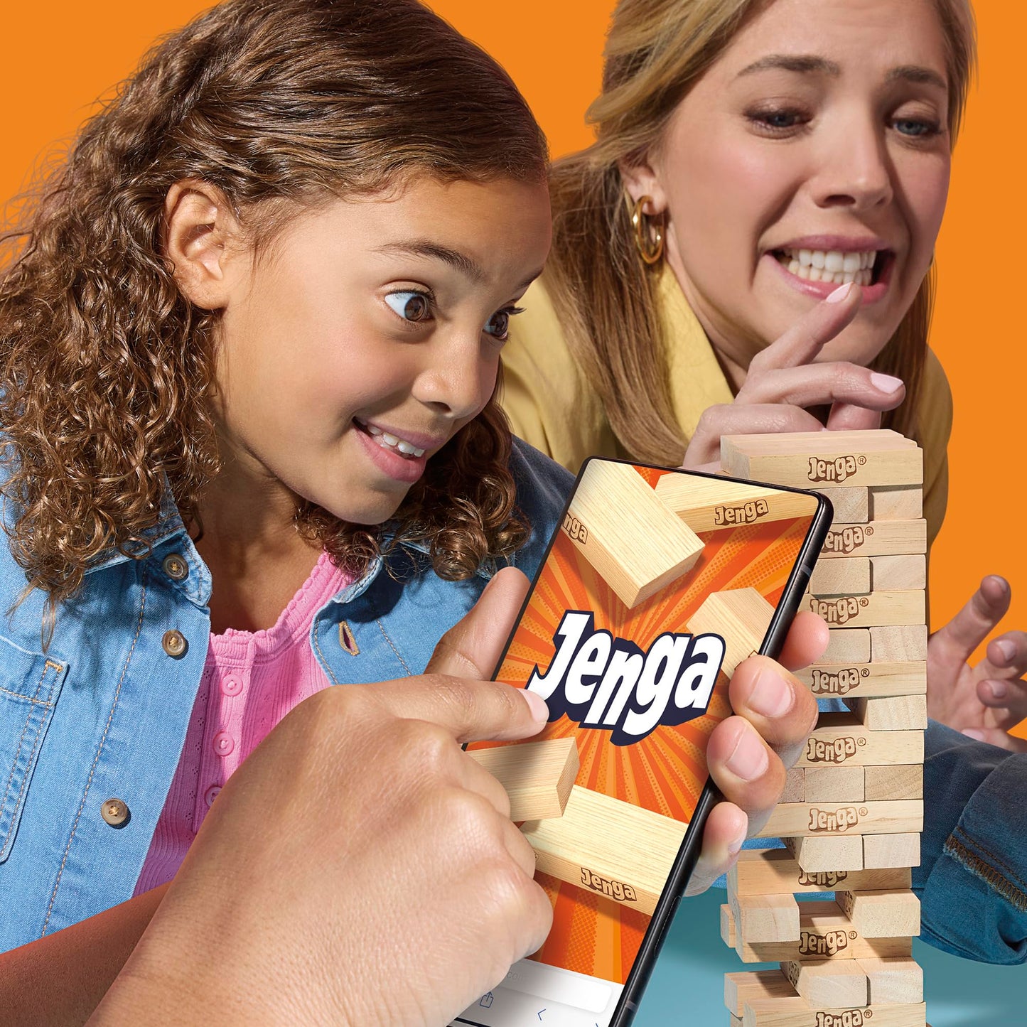 Hasbro Jenga Classic Wood Block Stacking Game