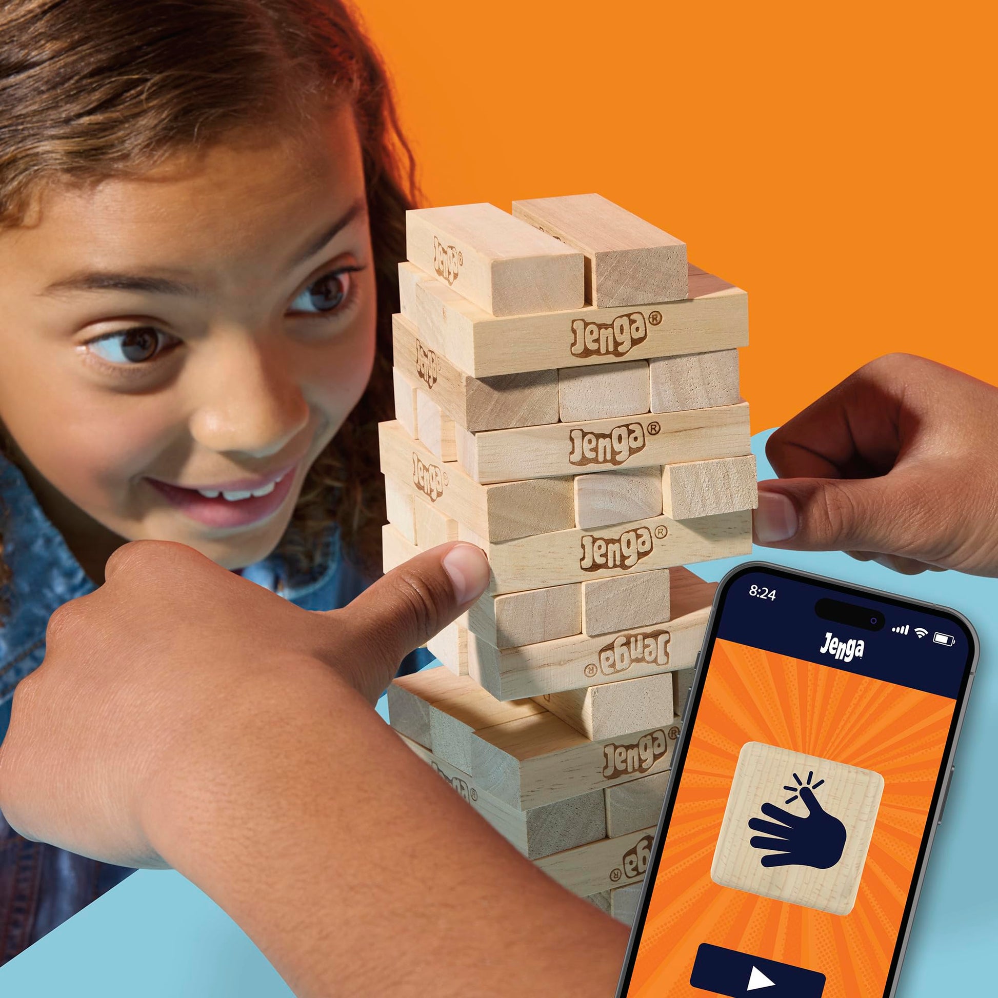 Hasbro Jenga Classic Wood Block Stacking Game