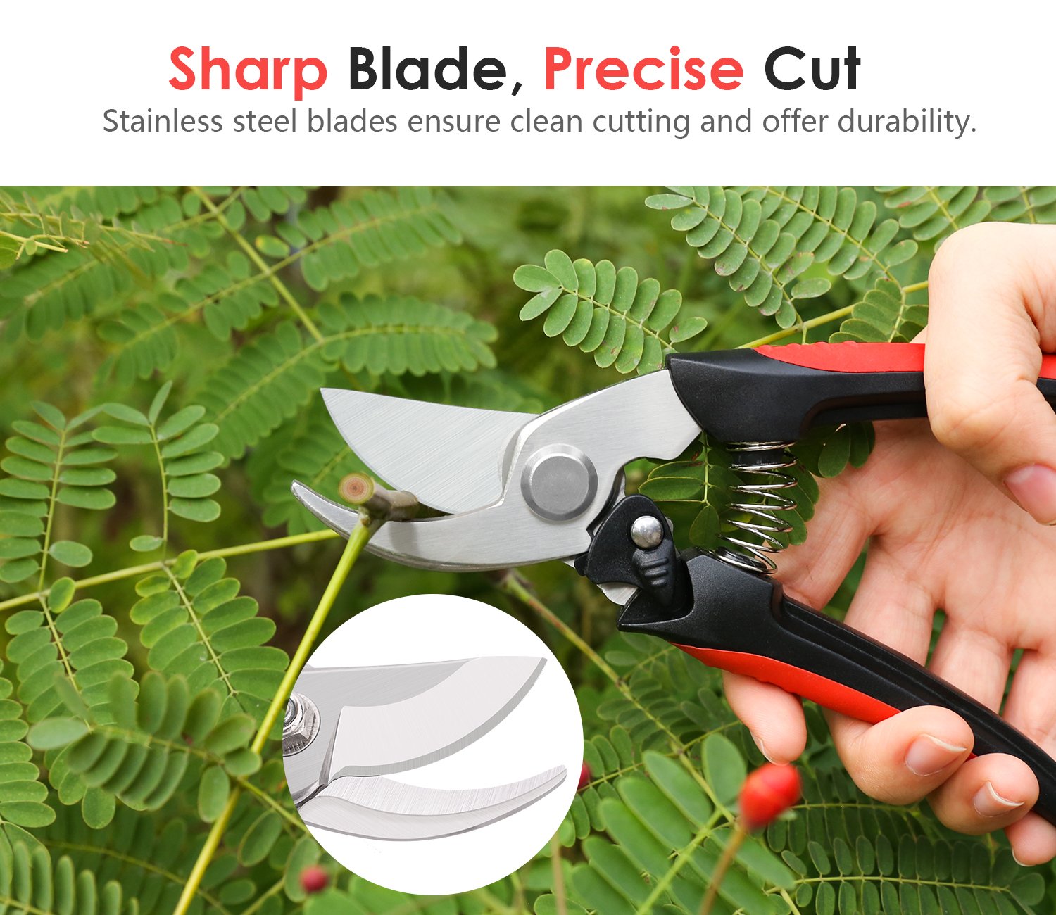 Housolution Pruning Shears Heavy Duty Garden Scissors