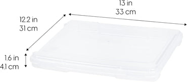 IRIS USA Board Game and Craft Organizer Box 10-Pack Clear Slim Plastic Cases