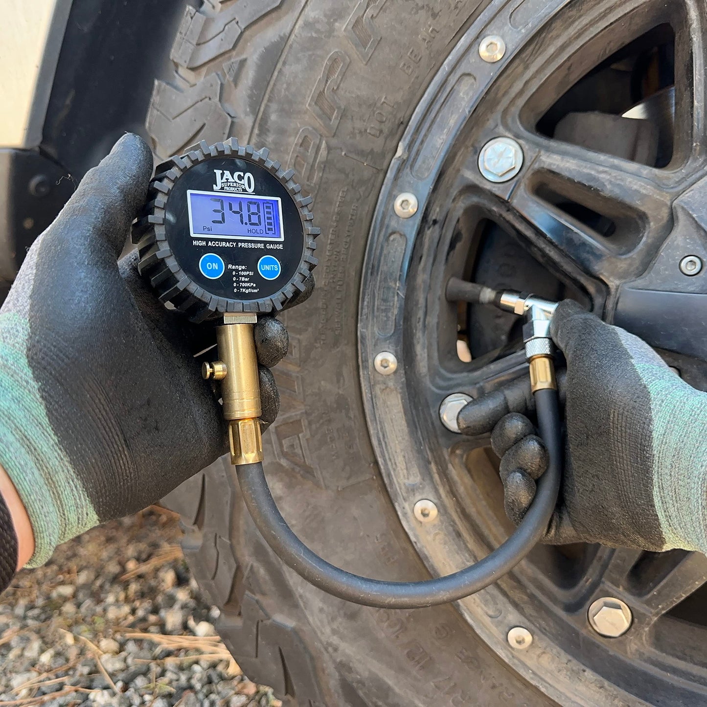 JACO ElitePro Digital Tire Pressure Gauge 100 PSI