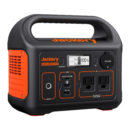 Jackery Explorer 300 Portable Power Station – 293Wh Backup Battery & Solar Generator (Renewed) – RV, Camping, Outdoors, Blackouts