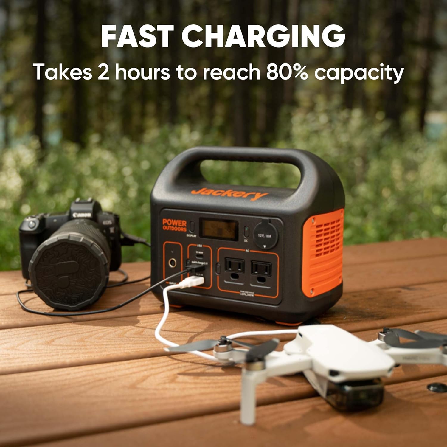 Jackery Explorer 300 Portable Power Station – 293Wh Backup Battery & Solar Generator (Renewed) – RV, Camping, Outdoors, Blackouts