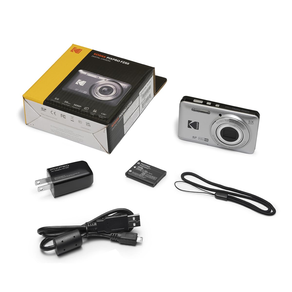 KODAK PIXPRO FZ55 16MP Camera 5X Zoom 1080P