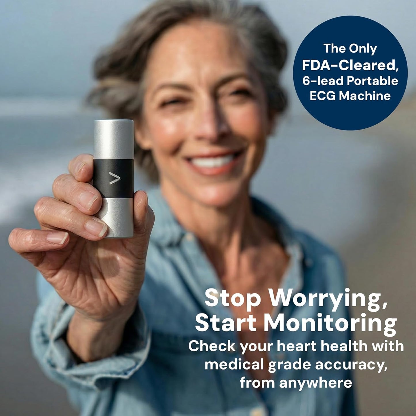 KardiaMobile 6L EKG Monitor FDA-Cleared Medical-Grade Heart Monitor